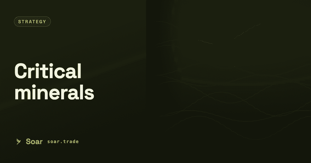 Rare earths & critical minerals: the supply-chain strategy