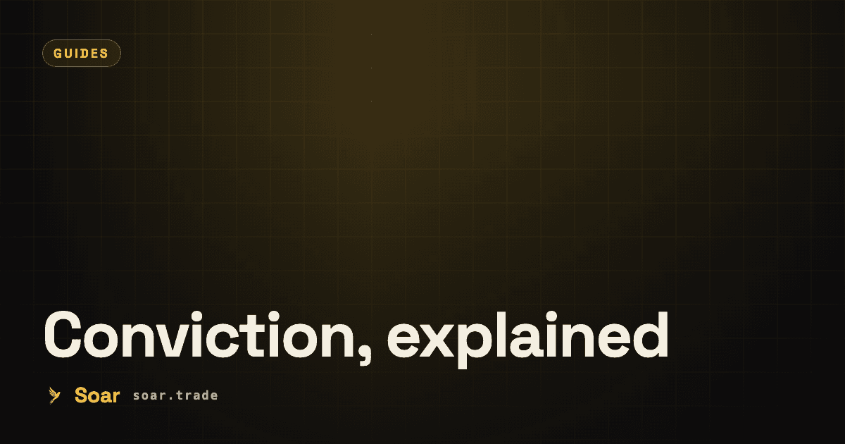 What a conviction score actually means on Soar